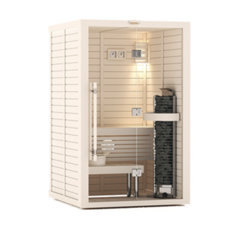 САУНА В СБОРЕ SAWO 1414RS-PD-G (1,4М Х 1,4М, КЕДР, ПОЛНОСТЬЮ СТЕКЛЯННАЯ СТЕНА, ДИЗАЙН PIANO, ПРАВАЯ) (рис.2)