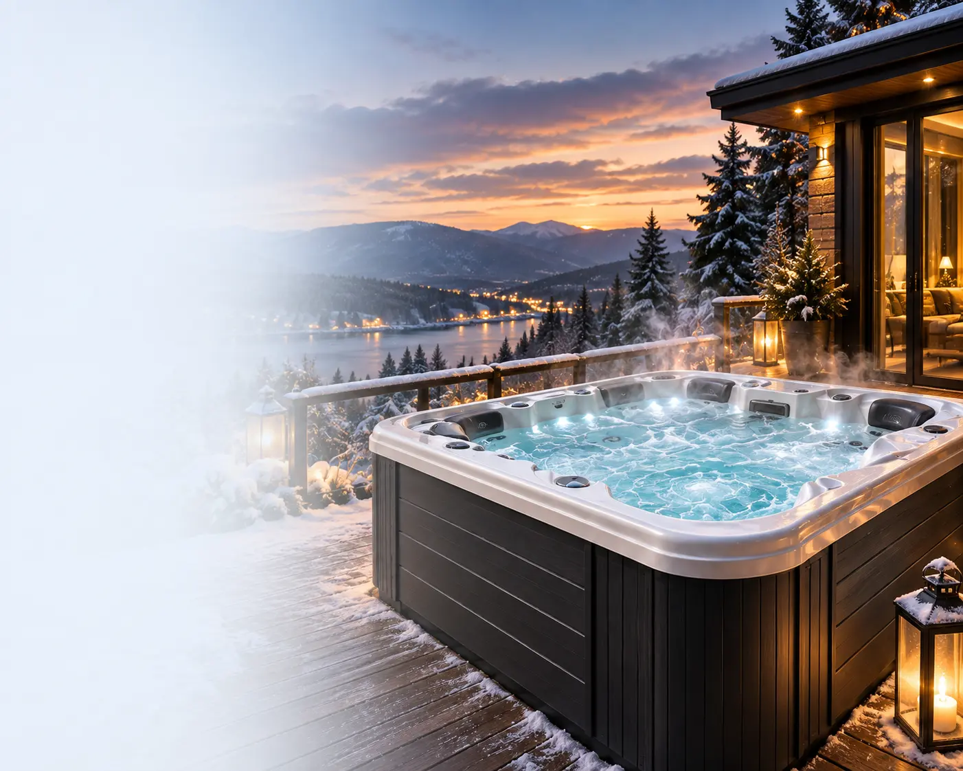 Уличный гидромассажный SPA-бассейн на участке